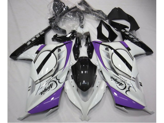 2013-2018 Glänzend Weiß & Lila Kawasaki Ninja 300 Motorrad Verkleidung 2013-2018 Glänzend Weiß & Lila Kawasaki Ninja 300 Motorrad Verkleidung