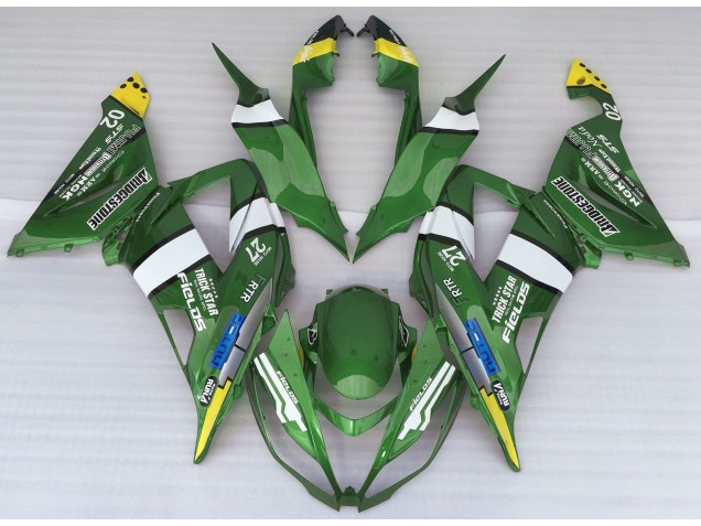 2013-2018 Grüner Logostil Kawasaki ZX6R Motorrad Verkleidung 2013-2018 Grüner Logostil Kawasaki ZX6R Motorrad Verkleidung