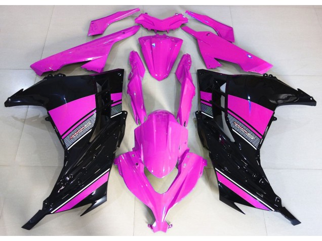 2013-2018 Hot Pink & Schwarz Kawasaki Ninja 300 Motorrad Verkleidung 2013-2018 Hot Pink & Schwarz Kawasaki Ninja 300 Motorrad Verkleidung