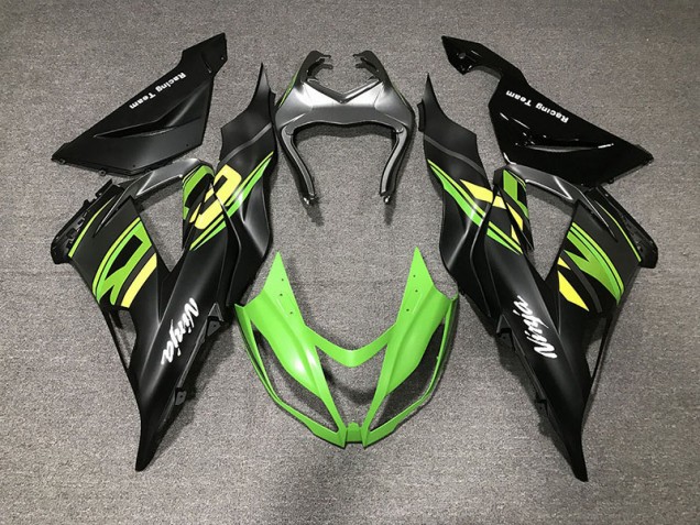 2013-2018 Matt Schwarz & Rennen Kawasaki ZX6R Motorrad Verkleidung 2013-2018 Matt Schwarz & Rennen Kawasaki ZX6R Motorrad Verkleidung