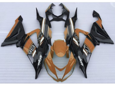 2013-2018 Orange Glänzend & Schwarz Kawasaki ZX6R Motorrad Verkleidung
