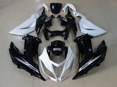 2013-2018 Perlweiß & Schwarz Kawasaki ZX6R Motorrad Verkleidung