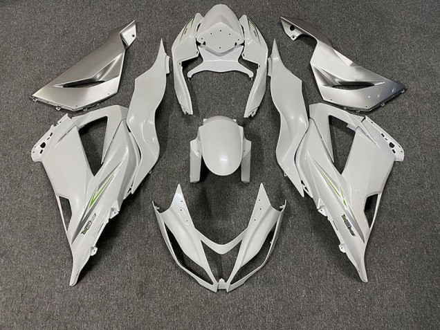 2013-2018 Perlweiss Kawasaki ZX6R Motorrad Verkleidung 2013-2018 Perlweiss Kawasaki ZX6R Motorrad Verkleidung