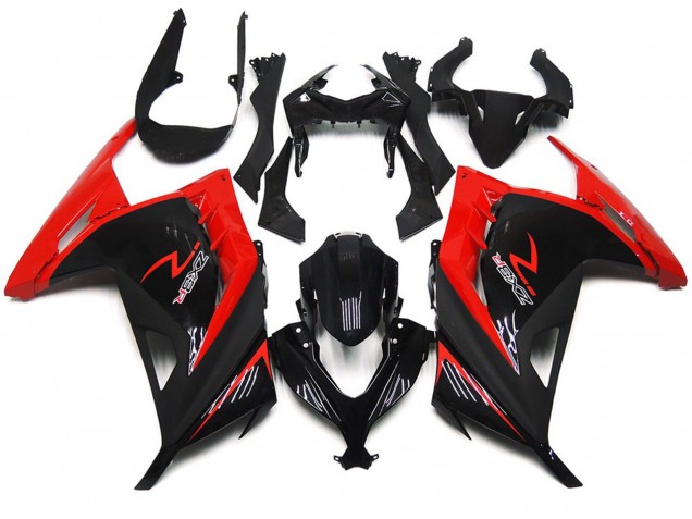 2013-2018 Rot & Schwarz Glänzend Kawasaki Ninja 300 Motorrad Verkleidung 2013-2018 Rot & Schwarz Glänzend Kawasaki Ninja 300 Motorrad Verkleidung