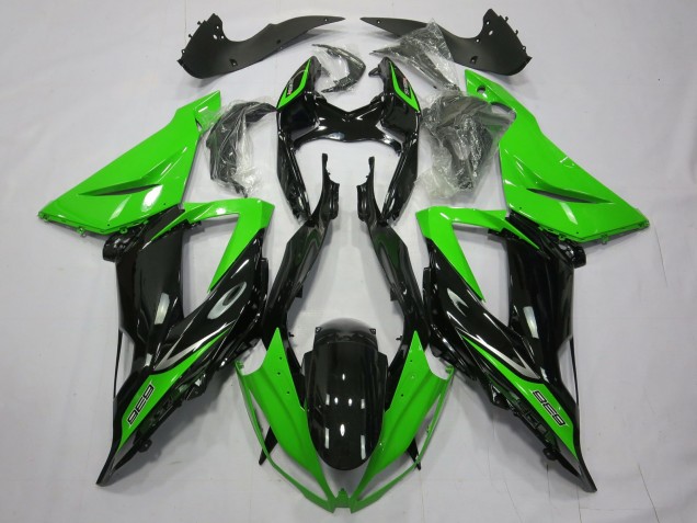 2013-2018 Schlichte Glänzend Schwarz Grün Kawasaki ZX6R Motorrad Verkleidung 2013-2018 Schlichte Glänzend Schwarz Grün Kawasaki ZX6R Motorrad Verkleidung