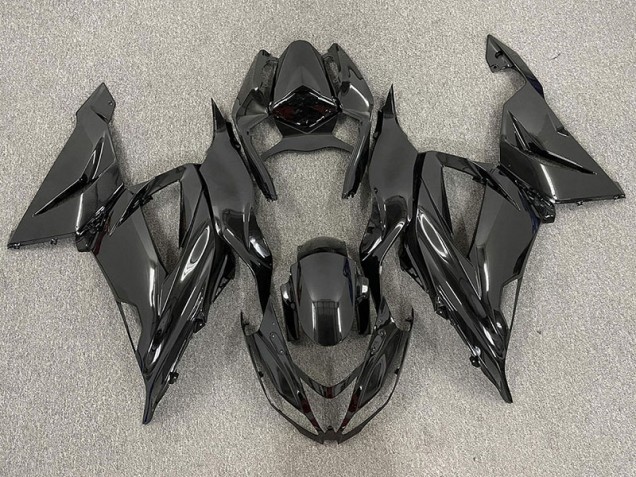 2013-2018 Schwarz-Einfarbig Glänzend Kawasaki ZX6R Motorrad Verkleidung 2013-2018 Schwarz-Einfarbig Glänzend Kawasaki ZX6R Motorrad Verkleidung