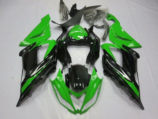 2013-2018 Schwarz & Grün Kawasaki ZX6R Motorrad Verkleidung 2013-2018 Schwarz & Grün Kawasaki ZX6R Motorrad Verkleidung