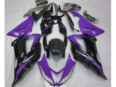 2013-2018 Schwarz & Lila Kawasaki ZX6R Motorrad Verkleidung