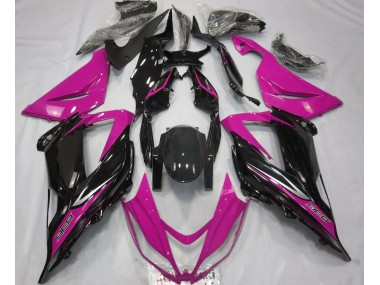 2013-2018 Schwarz & Pink Kawasaki ZX6R Motorrad Verkleidung
