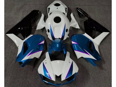 2013-2023 Glänzend Blau Weiß & Lila Honda CBR600RR Motorrad Verkleidung