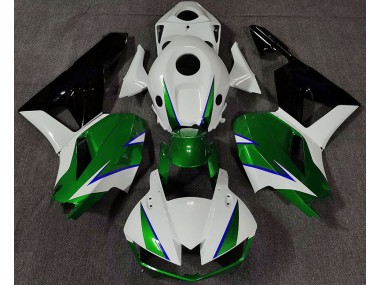 2013-2023 Glänzend Grün Weiß & Blau Honda CBR600RR Motorrad Verkleidung