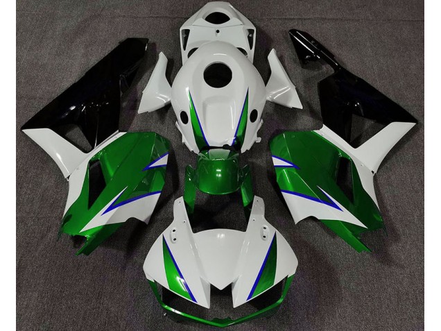 2013-2023 Glänzend Grün Weiß & Blau Honda CBR600RR Motorrad Verkleidung 2013-2023 Glänzend Grün Weiß & Blau Honda CBR600RR Motorrad Verkleidung