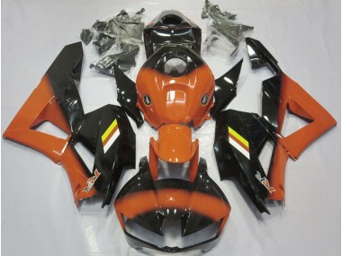 2013-2023 Glanzorange & Schwarz Verblassen Honda CBR600RR Motorrad Verkleidung