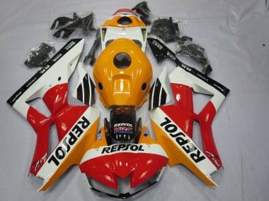 2013-2023 Weiß Repsol Honda CBR600RR Motorrad Verkleidung