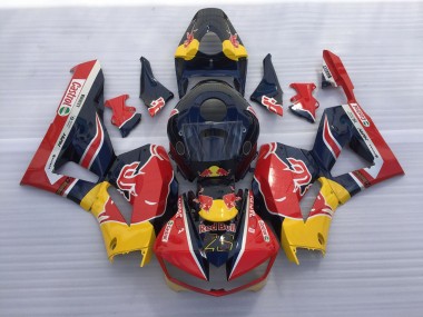2013-2023 Rot & Blau Bull Honda CBR600RR Motorrad Verkleidung