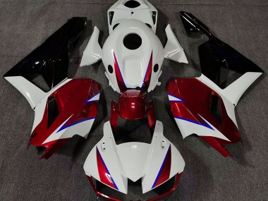 2013-2023 Rot Glänzend Weiß & Blau Honda CBR600RR Motorrad Verkleidung