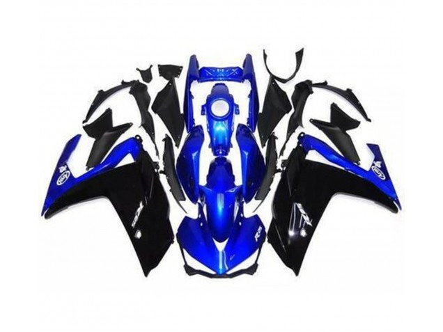 2015-2018 Glänzendes Schwarz & Blau Yamaha R3 Motorrad Verkleidung 2015-2018 Glänzendes Schwarz & Blau Yamaha R3 Motorrad Verkleidung