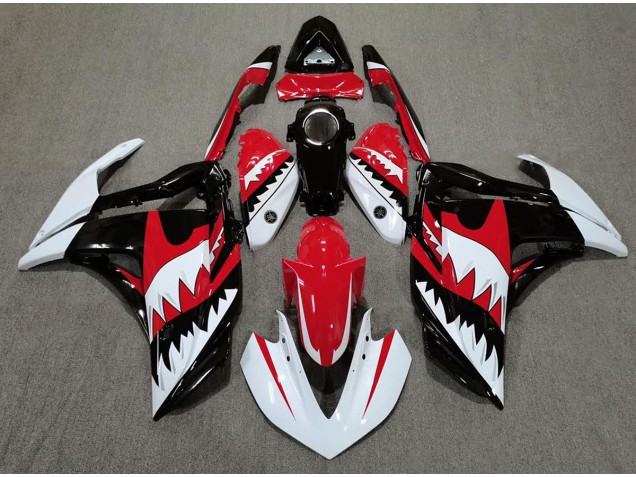 2015-2018 Weißer Hai & Rot Yamaha R3 Motorrad Verkleidung 2015-2018 Weißer Hai & Rot Yamaha R3 Motorrad Verkleidung