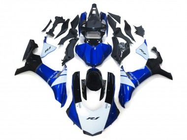 2015-2019 Weiß & Blau Yamaha R1 Motorrad Verkleidung