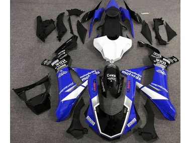 2015-2019 Glänzend Blau Logo-Stil Yamaha R1 Motorrad Verkleidung