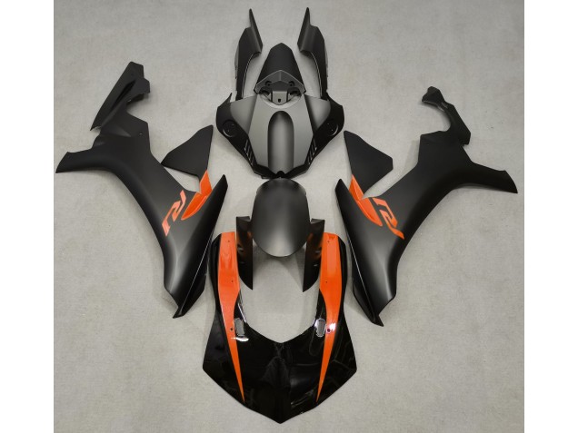 2015-2019 Matt Schwarz & Orange Yamaha R1 Motorrad Verkleidung 2015-2019 Matt Schwarz & Orange Yamaha R1 Motorrad Verkleidung