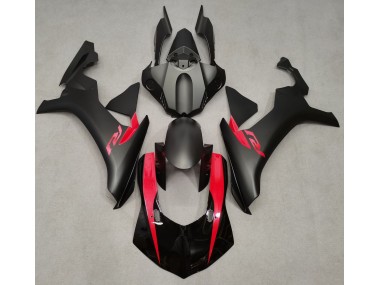 2015-2019 Matt Schwarz & Perlrot Yamaha R1 Motorrad Verkleidung