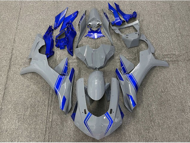 2015-2019 Nardo Grau & Blaue Akzente Yamaha R1 Motorrad Verkleidung 2015-2019 Nardo Grau & Blaue Akzente Yamaha R1 Motorrad Verkleidung