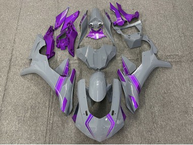 2015-2019 Nardo Grau & Lila Akzente Yamaha R1 Motorrad Verkleidung