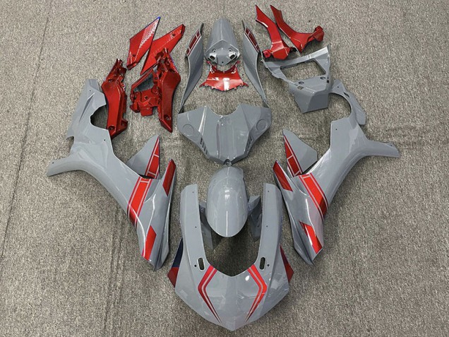 2015-2019 Nardo Grau & Rot Akzente Yamaha R1 Motorrad Verkleidung 2015-2019 Nardo Grau & Rot Akzente Yamaha R1 Motorrad Verkleidung