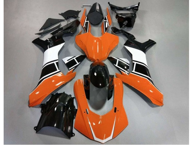 2015-2019 Orange Glänzend Silber & Schwarz Yamaha R1 Motorrad Verkleidung 2015-2019 Orange Glänzend Silber & Schwarz Yamaha R1 Motorrad Verkleidung