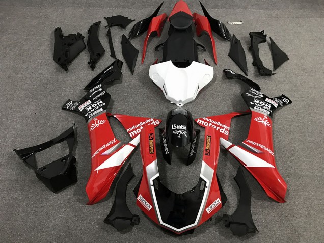 2015-2019 Rot Schwarz & Weiß Custom Stil Gloss Yamaha R1 Motorrad Verkleidung 2015-2019 Rot Schwarz & Weiß Custom Stil Gloss Yamaha R1 Motorrad Verkleidung