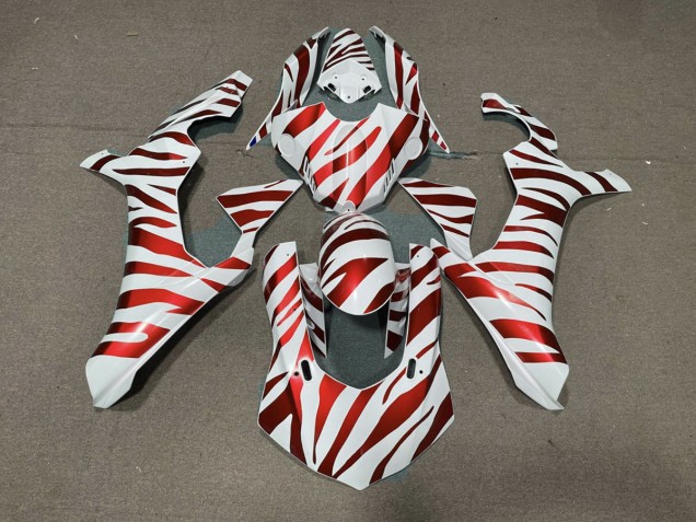 2015-2019 Rot Zebra Yamaha R1 Motorrad Verkleidung