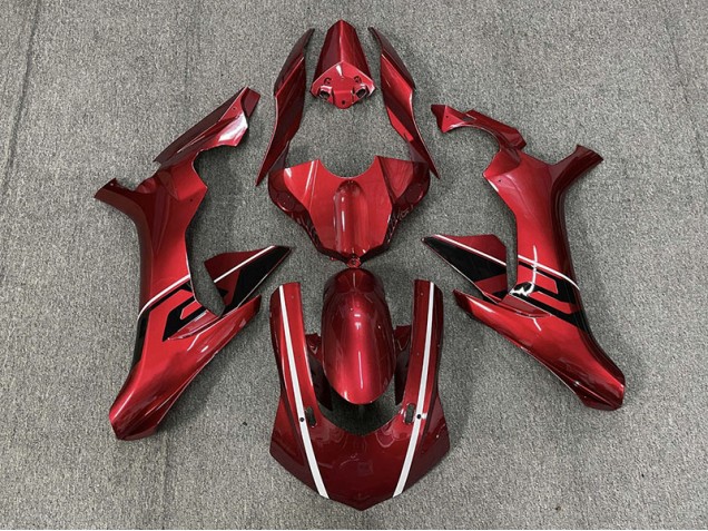 2015-2019 Tiefrot & Schwarz & Weiße Akzente Yamaha R1 Motorrad Verkleidung 2015-2019 Tiefrot & Schwarz & Weiße Akzente Yamaha R1 Motorrad Verkleidung