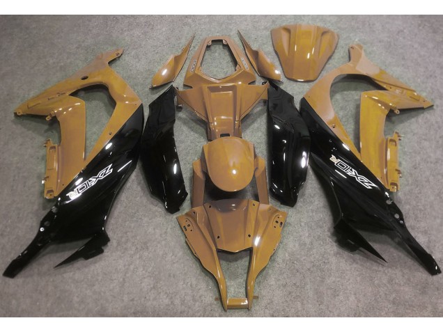 2016-2019 Desert Tan & Schwarz Kawasaki ZX10R Motorrad Verkleidung 2016-2019 Desert Tan & Schwarz Kawasaki ZX10R Motorrad Verkleidung