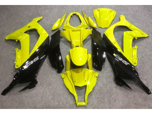 2016-2019 Glänzendes Gelb & Schwarz Kawasaki ZX10R Motorrad Verkleidung 2016-2019 Glänzendes Gelb & Schwarz Kawasaki ZX10R Motorrad Verkleidung