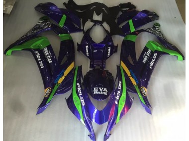 2016-2019 Lilagrün & Glanz Kawasaki ZX10R Motorrad Verkleidung