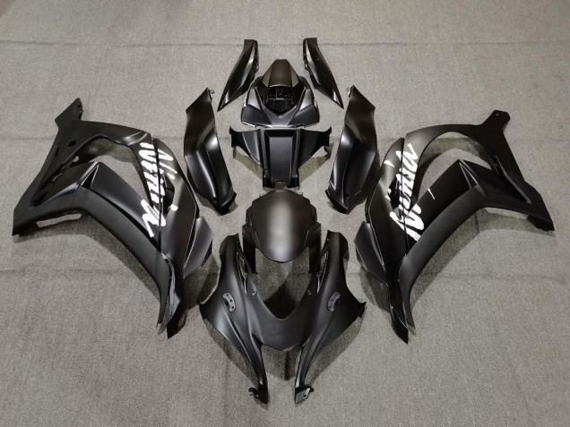 2016-2019 Matt Schwarz Mit Weiß Kawasaki ZX10R Motorrad Verkleidung 2016-2019 Matt Schwarz Mit Weiß Kawasaki ZX10R Motorrad Verkleidung