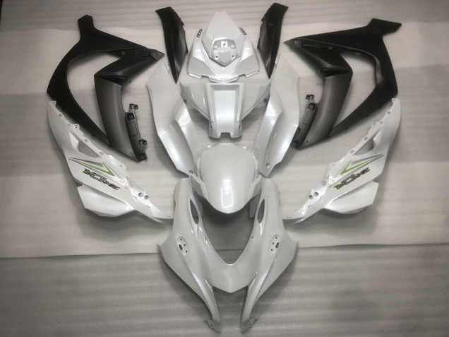 2016-2019 Perlweiß & Grün Kawasaki ZX10R Motorrad Verkleidung 2016-2019 Perlweiß & Grün Kawasaki ZX10R Motorrad Verkleidung