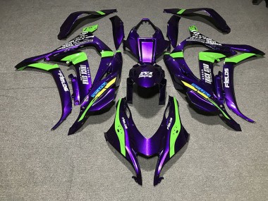 2016-2019 Perlviolett Trickstar Kawasaki ZX10R Motorrad Verkleidung