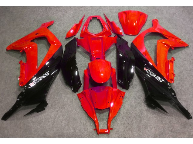 2016-2019 Rot Glänzend & Schwarz Kawasaki ZX10R Motorrad Verkleidung 2016-2019 Rot Glänzend & Schwarz Kawasaki ZX10R Motorrad Verkleidung