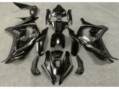 2016-2019 Satinschwarz & Grau Kawasaki ZX10R Motorrad Verkleidung