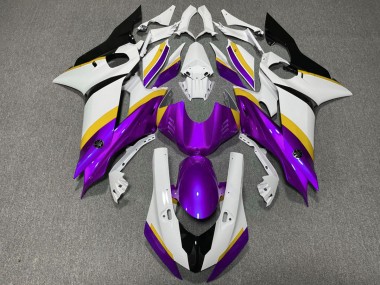 2017-2021 Lila-Gelber Glanz Yamaha R6 Motorrad Verkleidung