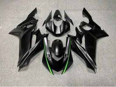 2017-2021 Matt Schwarze & Grüne Akzente Yamaha R6 Motorrad Verkleidung
