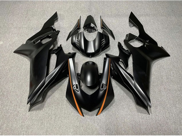 2017-2021 Matt Schwarze & Orange Akzente Yamaha R6 Motorrad Verkleidung 2017-2021 Matt Schwarze & Orange Akzente Yamaha R6 Motorrad Verkleidung