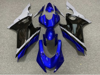 2017-2021 Zement Schwarz & Blau Yamaha R6 Motorrad Verkleidung