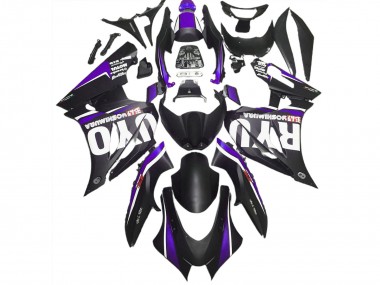2017-2023 Matt Schwarz & Lila Suzuki GSXR 1000 Motorrad Verkleidung