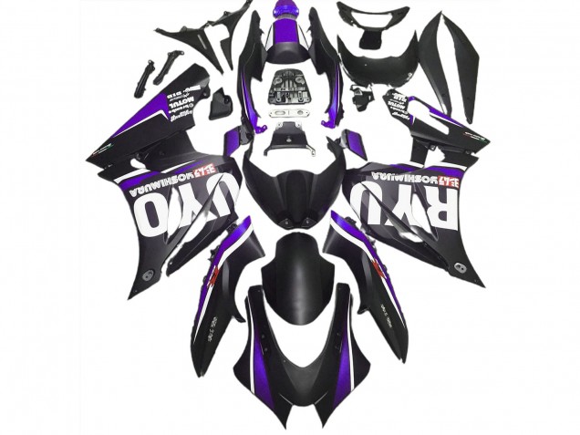 2017-2023 Matt Schwarz & Lila Suzuki GSXR 1000 Motorrad Verkleidung 2017-2023 Matt Schwarz & Lila Suzuki GSXR 1000 Motorrad Verkleidung