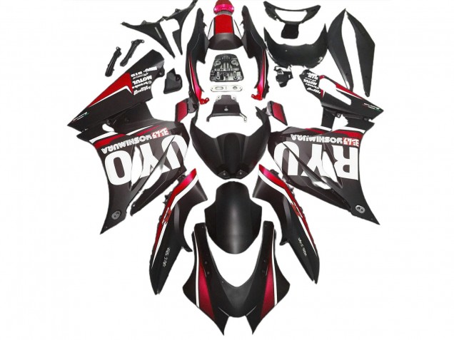 2017-2023 Matt Schwarz & Rot Suzuki GSXR 1000 Motorrad Verkleidung