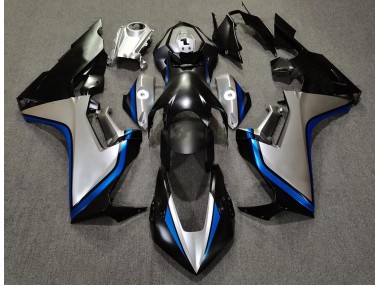 2017-2023 Silber & Schwarz & Blau Honda CBR1000RR Motorrad Verkleidung