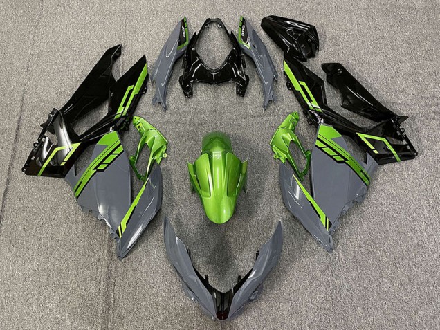 2018-2023 Nardo Grau & Grün Kawasaki Ninja 400 Motorrad Verkleidung 2018-2023 Nardo Grau & Grün Kawasaki Ninja 400 Motorrad Verkleidung